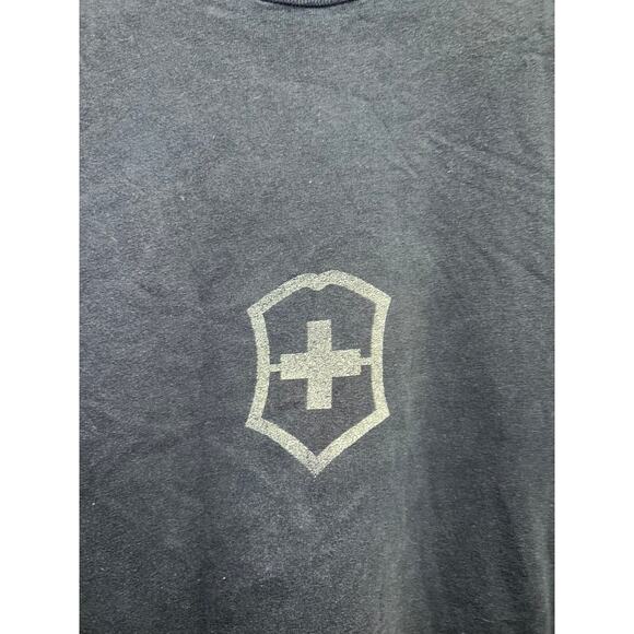 Victorinox Shirt Make Of Original Swiss Army Knife Black Graphic Tee Retro Large - Picture 3 of 9